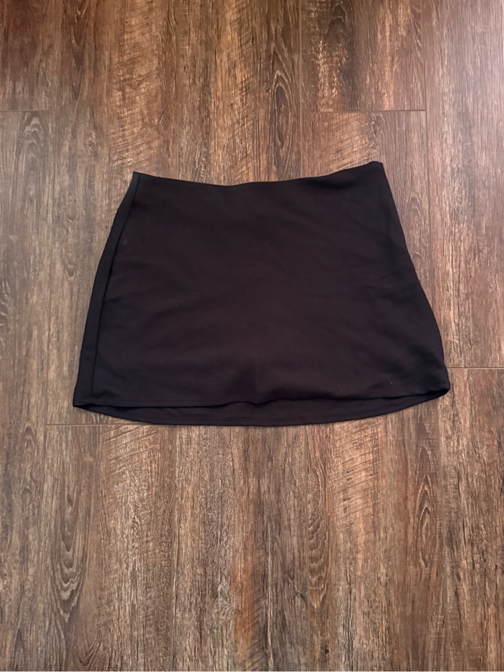 Hollister Black Mini Skort w Side Zipper
